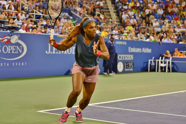 Serena Williams playing tennis